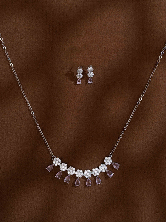 Densi Silver Necklace Set