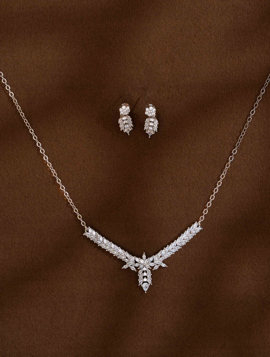 Anvi Silver Necklace Set
