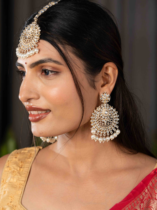 Noorika Chandbali & Maang tikka