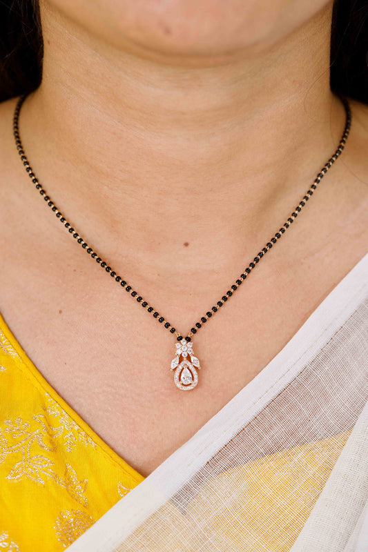 Aanya Full Black Beads Mangalsutra