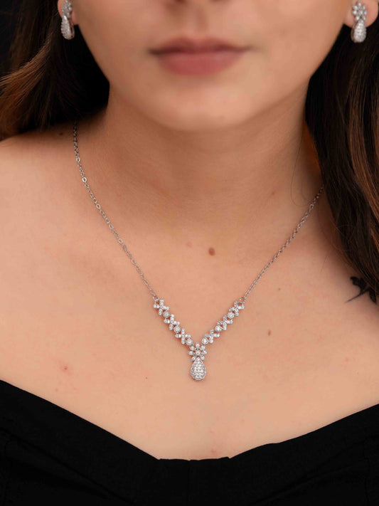 Prakruti Silver Necklace Set