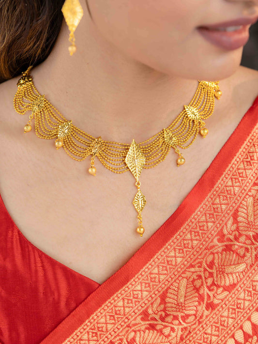 Aishwarya gold necklace set