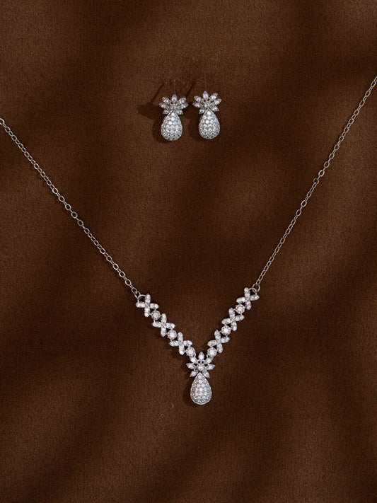 Prakruti Silver Necklace Set