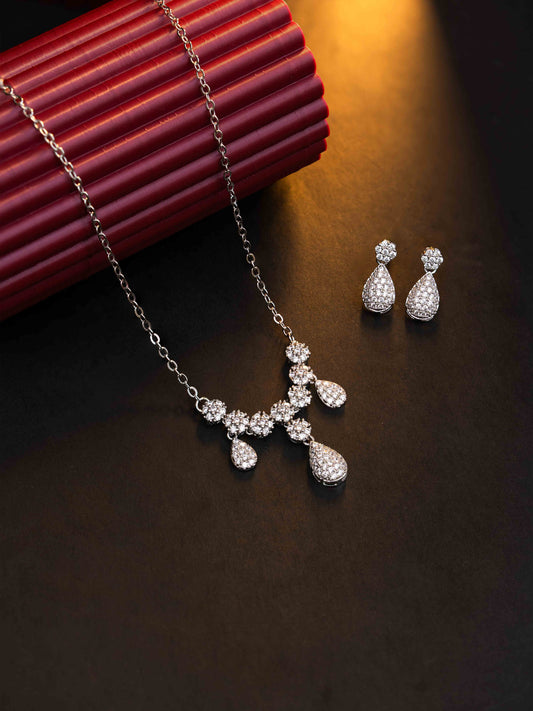 Zara Silver Necklace  Set