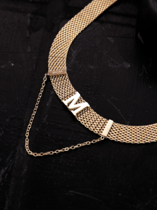 Mom Initial Necklace