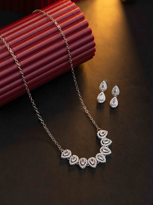 Ziya Silver Necklace Set