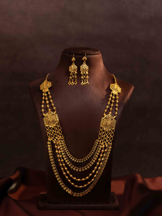 Vasudha gold necklace set