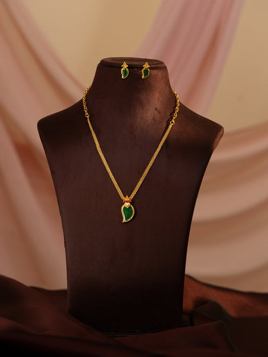 ⁠Devayani Temple Necklace set