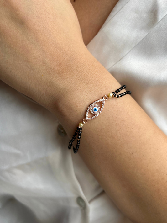 Evil Eye Mangalsutra Bracelet