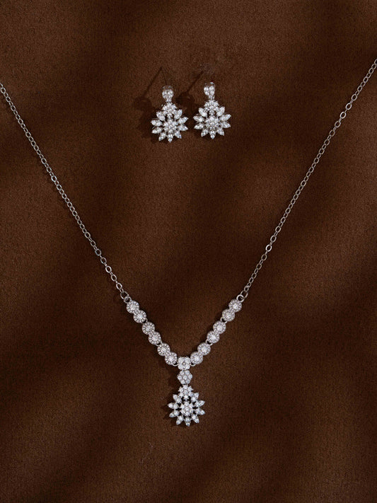 Grace Silver Necklace Set