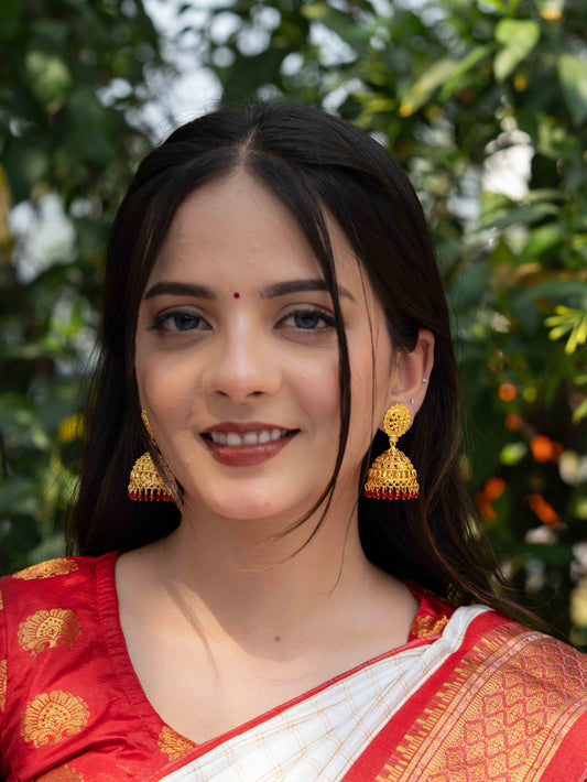 Mrinalika Gold Jhumkas