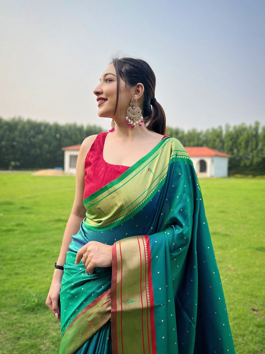 Rama New Concept Paithani Silk Woven Saree